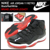NIKE AIR JORDAN 11 RETRO Black/Red/White BRAND JORDAN LEGACY 378037-010画像