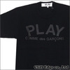PLAY COMME des GARCONS PLAYロゴ Tシャツ BLACK画像