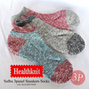 Healthknit 3杢スラブ切替3面スニーカー3Pソックス 191-3182画像