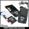 STUSSY Double Stripe Crew Socks 138183画像