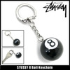 STUSSY 8 Ball Keychain 138176画像