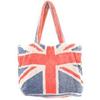 FRESCO TOWELS Small Tote Bag Union Jack Vintage Flag KHAKI 25-801画像