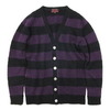 HEX ANTISTYLE MOHAIR CARDIGAN BLACK&times;PURPLE HAR-190画像