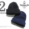 INVERALLAN 22F RIB & CABLE HAT DENIM COTTON DOUBLE WEIGHT画像