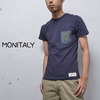 MONITALY S/S Pocket T-shirts NAVY画像