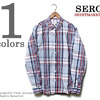 SERO カナダ製ソクタスチェックボタンダウンシャツ SERO-001SK画像