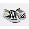 VANS TODDLERS CLASSIC SLIP-ON CHCKERBRD BLACK / TRUE WHITE VN-0LYHCK2画像