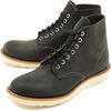 REDWING #8190 CLASSIC WORK BOOTS 6″ Round Toe CHARCOAL ROUGH & TOUGH画像