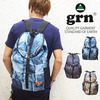 grn プリントリップストップナイロンポケッタブルリュック GRN413026F画像