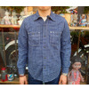 FREEWHEELERS BAKEHEAD SHIRT INDIGO SMALL CHECK 1323012画像