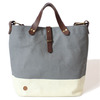 SUNSET CRAFTSMAN "MARKET" 2WAY TOTE BAG (L) GREY x CREAM SCCM007画像