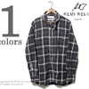 REMI RELIEF 硫化染料 レギュラーネルチェックシャツ RN13133150画像