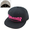 THRASHER SNAP BACK CAP ブラック/ピンク/レオパード 12TH-C13画像