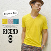 RICEND カラー天竺 Vネック Tシャツ 632-7046画像