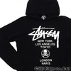 mastermind JAPAN x STUSSY WORLD TOUR PULLOVER HOODIE BLACK画像