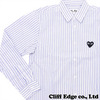 STRIPED BUTTON DOWN SHIRT WHITExBLUExBROWN画像