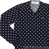 PLAY COMME des GARCONS POLKA DOT kNIT NAVY画像