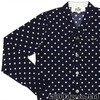 PLAY COMME des GARCONS POLKA DOT KNIT CARDIGAN NAVY画像