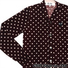 PLAY COMME des GARCONS POLKA DOT KNIT CARDIGAN BURGUNDY画像