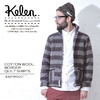 Kelen COTTON WOOL BORDER QUILT SHRTS "EASTWOOD"画像