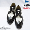 GDC × HARUTA wing tip shoes BLACK/WHITE C27034画像