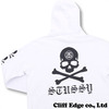 STUSSY x mastermind JAPAN SS Link Skull Hoodie WHITE画像