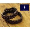 POLO RALPH LAUREN メッシュ レザー 2連 ブレスレット画像