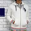 POLO RALPH LAUREN ビックポニー ジップアップ スウェット パーカー WHITE画像