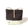 SUNSET CRAFTSMAN "MARKET" SHOULDER BAG (S) DARK BROWN x CREAM SCCM004画像