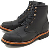 PISTOLERO 6&rdquo; Cap Toe Lace Up BLACK 109-01画像