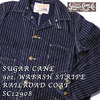 SUGAR CANE 9oz. WABASH STRIPE RAILROAD COAT SC12908画像