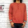 RRL ヘンリーネックスウェット WASH RED画像