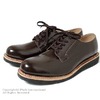 LABORER SHOES POSTMAN OXFORD BROWN GLASS LEATHER 13FA-001画像