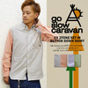 go slow caravan シャツ オックス 2TONE セットイン B/D 370286画像