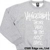 STUSSY  x VANQUISH メッセージスウェット GRAY VGC804画像