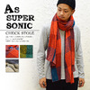 AS SUPER SONIC バッファロー チェック ストール KST-6085画像