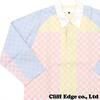 GANRYU COMME des GARCONS ブロックチェック クレイジー 七分袖シャツ MULTI画像