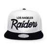 Mitchell & Ness LOS ANGELES RAIDERS Snapback WHITExBLACK MNOLR036画像