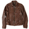 Nudie Jeans Ervin Leather Jacket Cognac 38161-5088画像