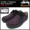 STUSSY ×Timberland Mock Toe Burgundy 138282画像