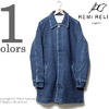 REMI RELIEF インディゴダイ メルトンウールジャケット RN13133011画像