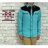 RRL ツートン ウエスタン シャツ画像