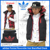 adidas Padded Reversible Vest Black/Red Check Originals F41853画像