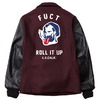 FUCT ROLL IT UP STADIUM JACKET (BURGUNDY)画像
