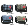 Manhattan Portage &times; Woolrich Fabric Casual Small Messenger Bag &times;WOOLRICH 1605JRWLR画像