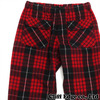 GANRYU COMME des GARCONS ウールチェックパンツ RED画像