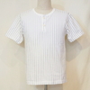 THE FLAT HEAD ST-01W ストライプヘンリーネック Tシャツ01W画像