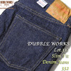 DUBBLE WORKS Lot.332 スリムフィット デニムジーンズ画像