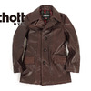 Schott 645 Lightweight Cowhide Fitted Retro Carcoat画像