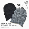 AS SUPER SONIC MIX KNIT LOOSE BEANIE KNC-5523画像